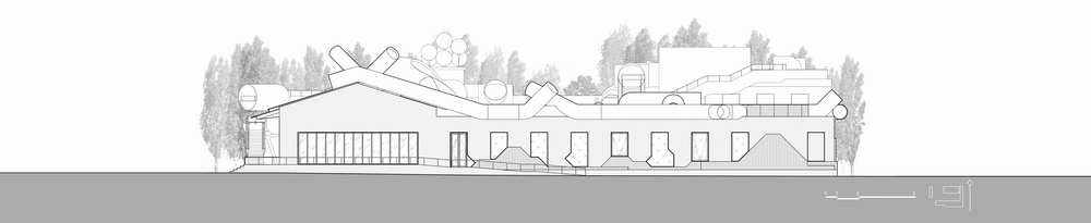 BIM建筑|山丘屋面和管道滑梯:The Playscape儿童成长中心/waa未觉建筑 BIM建筑|山丘屋面和管道滑梯:The Playscape儿童成长中心/waa未觉建筑