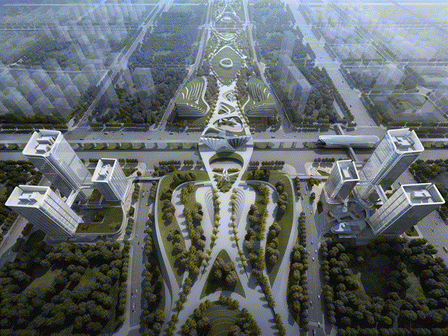 BIM建筑|招商蛇口西安丝路中心/上海三益 BIM建筑|招商蛇口西安丝路中心/上海三益