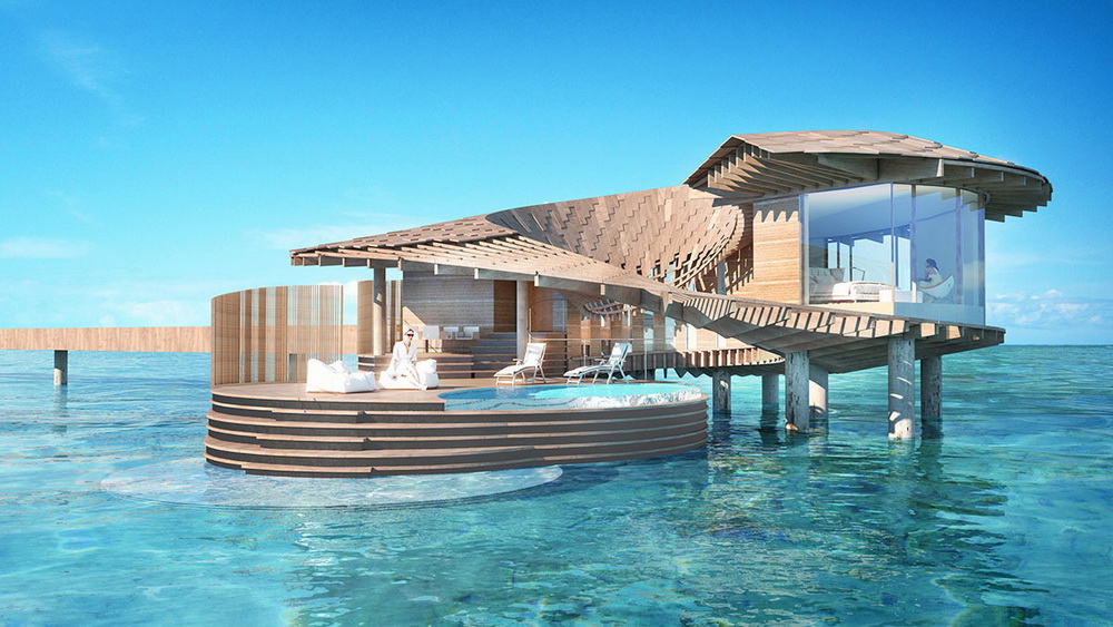 BIM建筑|隈研吾沙特阿拉伯度假村方案:在水陆间起伏 BIM建筑|隈研吾沙特阿拉伯度假村方案:在水陆间起伏