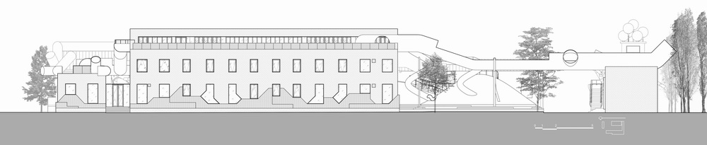 BIM建筑|山丘屋面和管道滑梯:The Playscape儿童成长中心/waa未觉建筑 BIM建筑|山丘屋面和管道滑梯:The Playscape儿童成长中心/waa未觉建筑