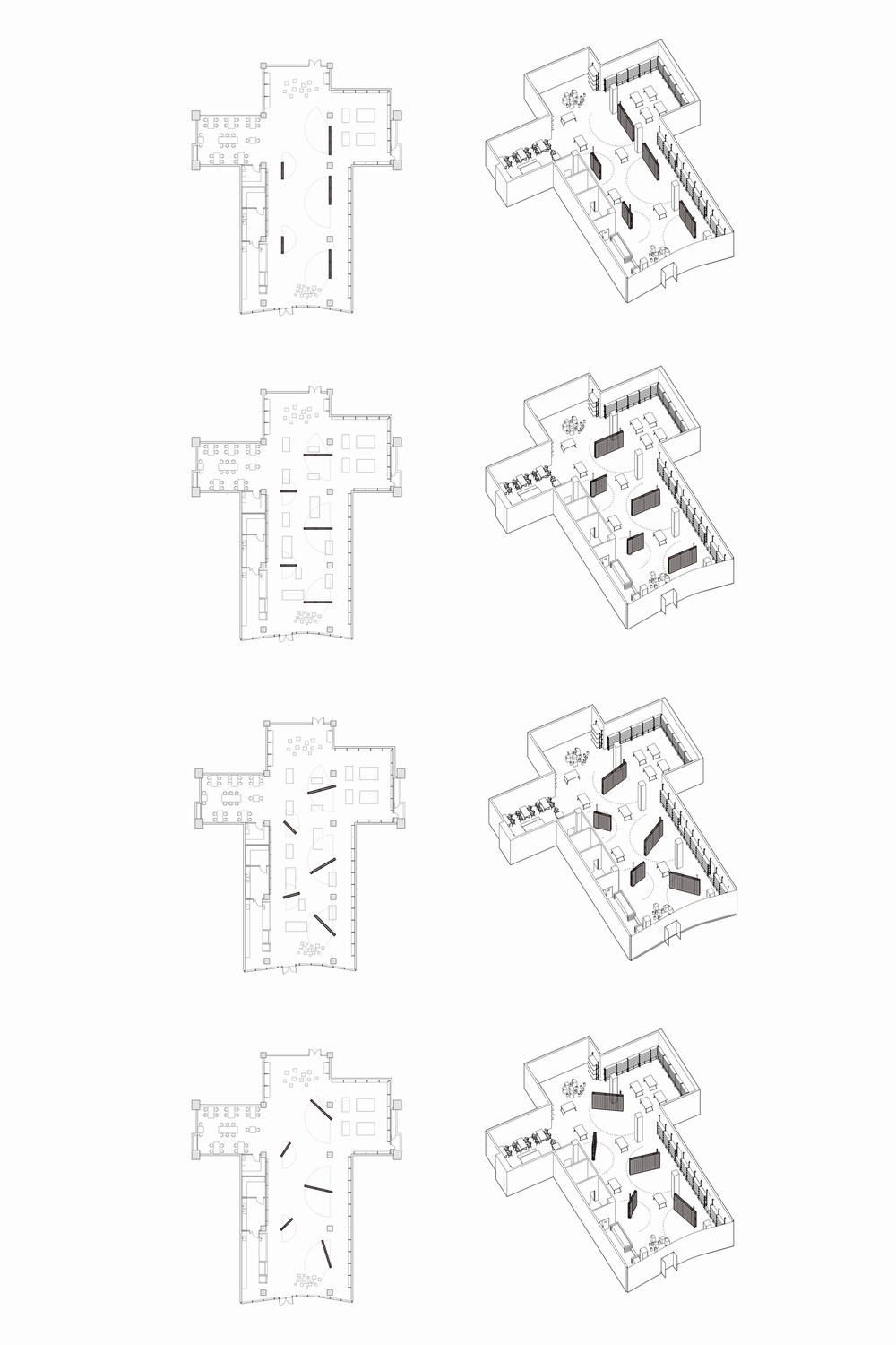BIM建筑|无目的概念书店/罗宇杰工作室 BIM建筑|无目的概念书店/罗宇杰工作室