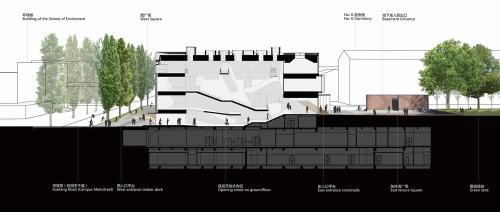 BIM建筑|清华大学南区食堂及就业指导中心 / 清华大学建筑学院素朴建筑工作室 BIM建筑|清华大学南区食堂及就业指导中心 / 清华大学建筑学院素朴建筑工作室