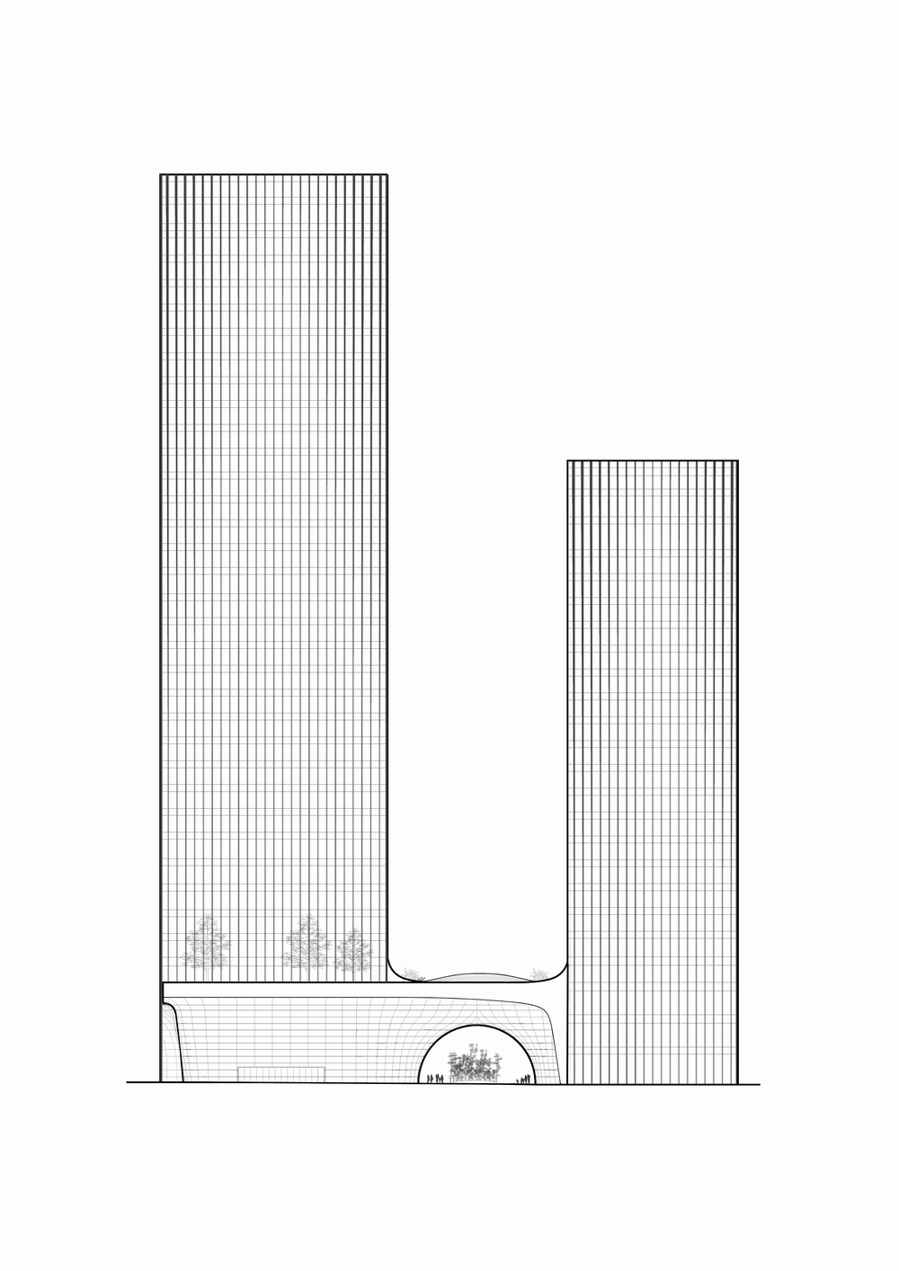 BIM建筑|与城市共享的大厅:国银•民生金融大厦/筑博设计 BIM建筑|与城市共享的大厅:国银•民生金融大厦/筑博设计