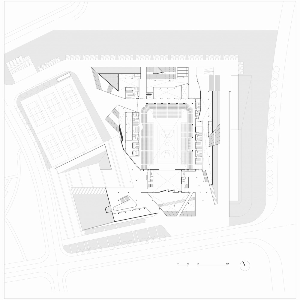 BIM建筑|中山大学珠海校区体育馆/BIAD华南设计中心 BIM建筑|中山大学珠海校区体育馆/BIAD华南设计中心
