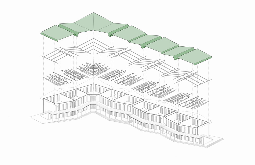 BIM建筑|模块化校园建设,回应场地环境与成本限制/Studio PHH Architects BIM建筑|模块化校园建设,回应场地环境与成本限制/Studio PHH Architects