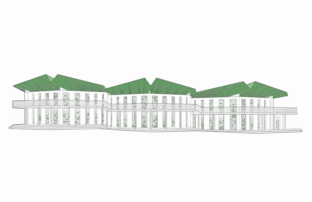 BIM建筑|模块化校园建设,回应场地环境与成本限制/Studio PHH Architects BIM建筑|模块化校园建设,回应场地环境与成本限制/Studio PHH Architects