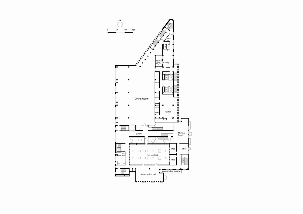 BIM建筑|清华大学南区食堂及就业指导中心 / 清华大学建筑学院素朴建筑工作室 BIM建筑|清华大学南区食堂及就业指导中心 / 清华大学建筑学院素朴建筑工作室