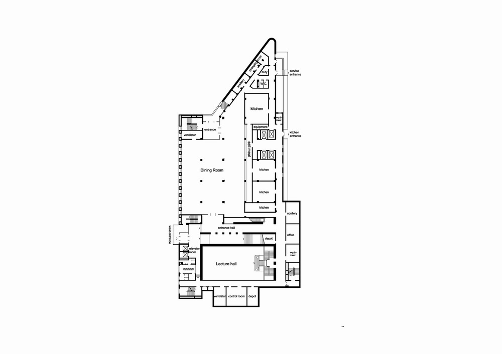 BIM建筑|清华大学南区食堂及就业指导中心 / 清华大学建筑学院素朴建筑工作室 BIM建筑|清华大学南区食堂及就业指导中心 / 清华大学建筑学院素朴建筑工作室