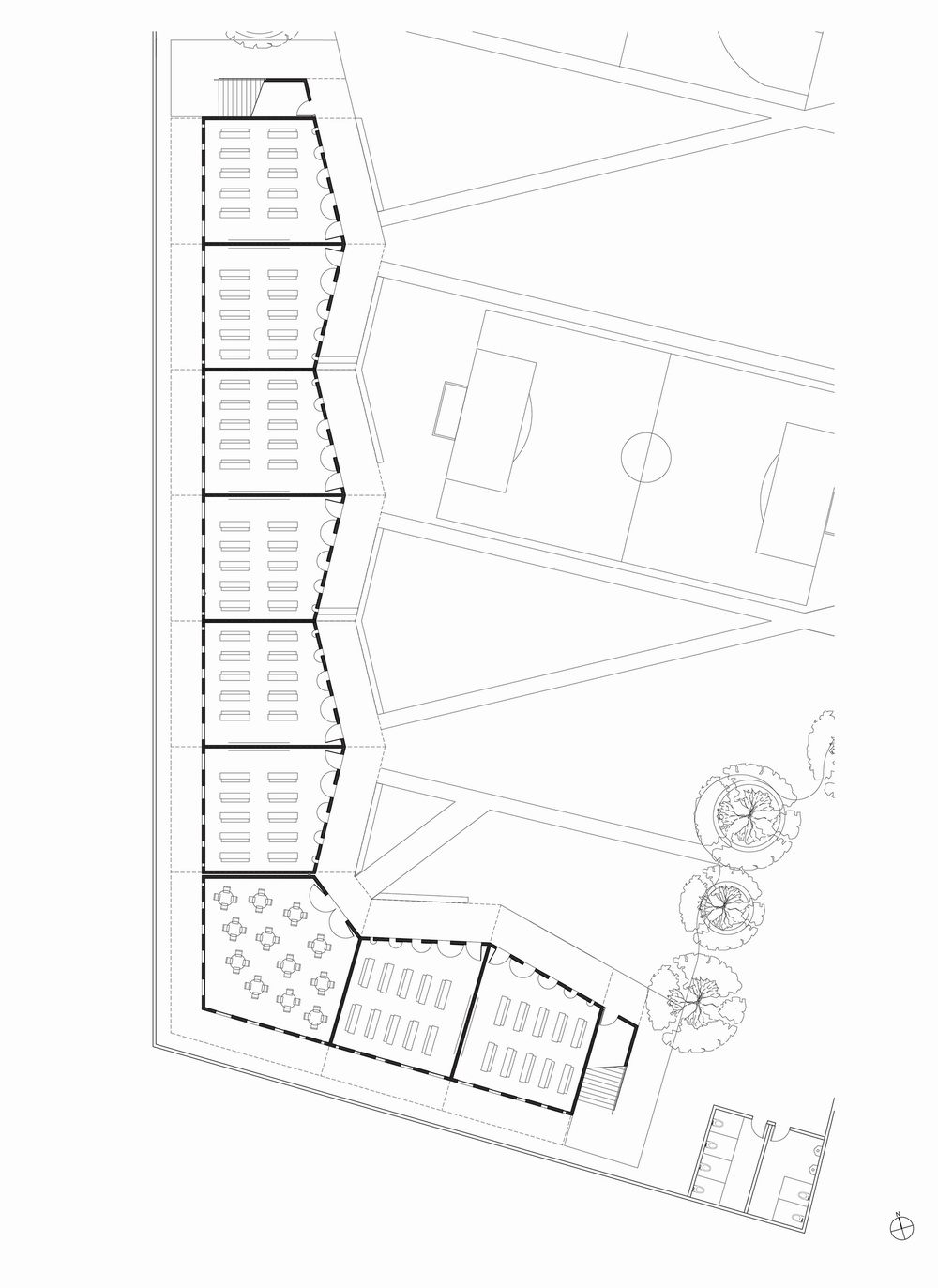BIM建筑|模块化校园建设,回应场地环境与成本限制/Studio PHH Architects BIM建筑|模块化校园建设,回应场地环境与成本限制/Studio PHH Architects