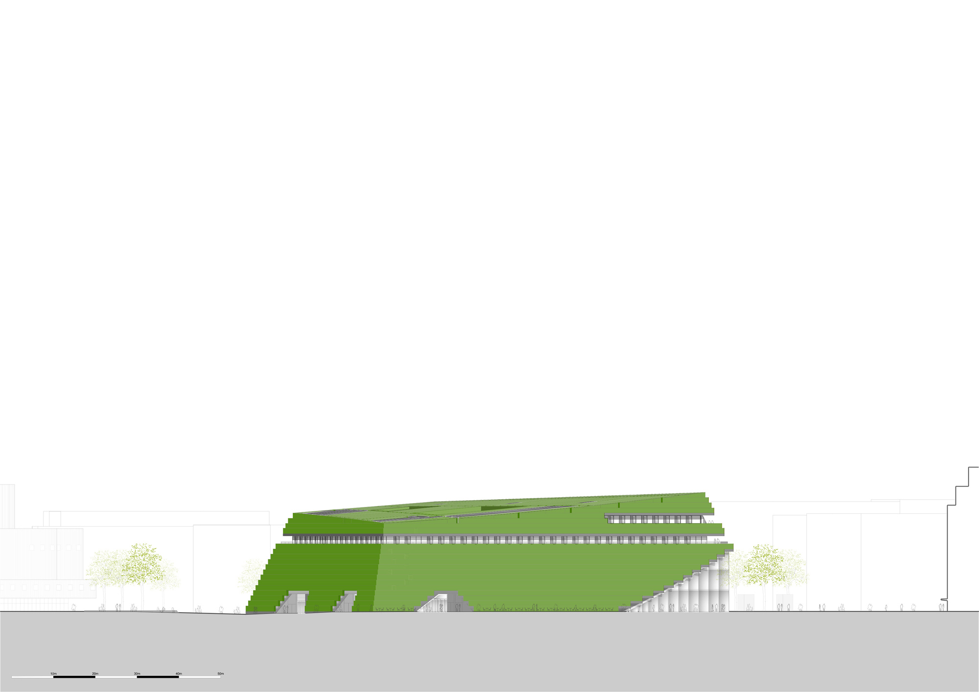 BIM建筑|欧洲最大的绿色立面建筑 Kö-BogenII 商业综合体 / ingenhoven architects BIM建筑|欧洲最大的绿色立面建筑 Kö-BogenII 商业综合体 / ingenhoven architects