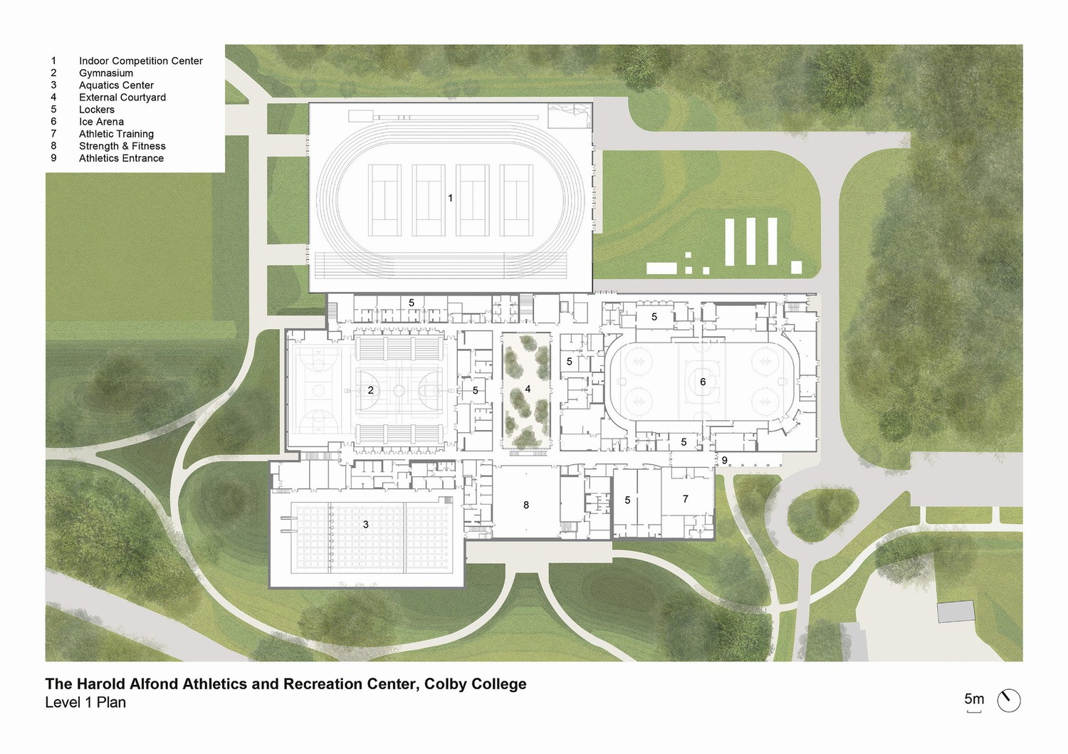 BIM建筑|白色方块-科尔比学院体育娱乐中心 Harold Alfond / Hopkins Architects + Sasaki BIM建筑|白色方块-科尔比学院体育娱乐中心 Harold Alfond / Hopkins Architects + Sasaki