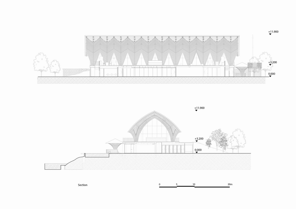 BIM建筑|大跨度拱形竹梁,Casamia 社区之家 / VTN Architects BIM建筑|大跨度拱形竹梁,Casamia 社区之家 / VTN Architects