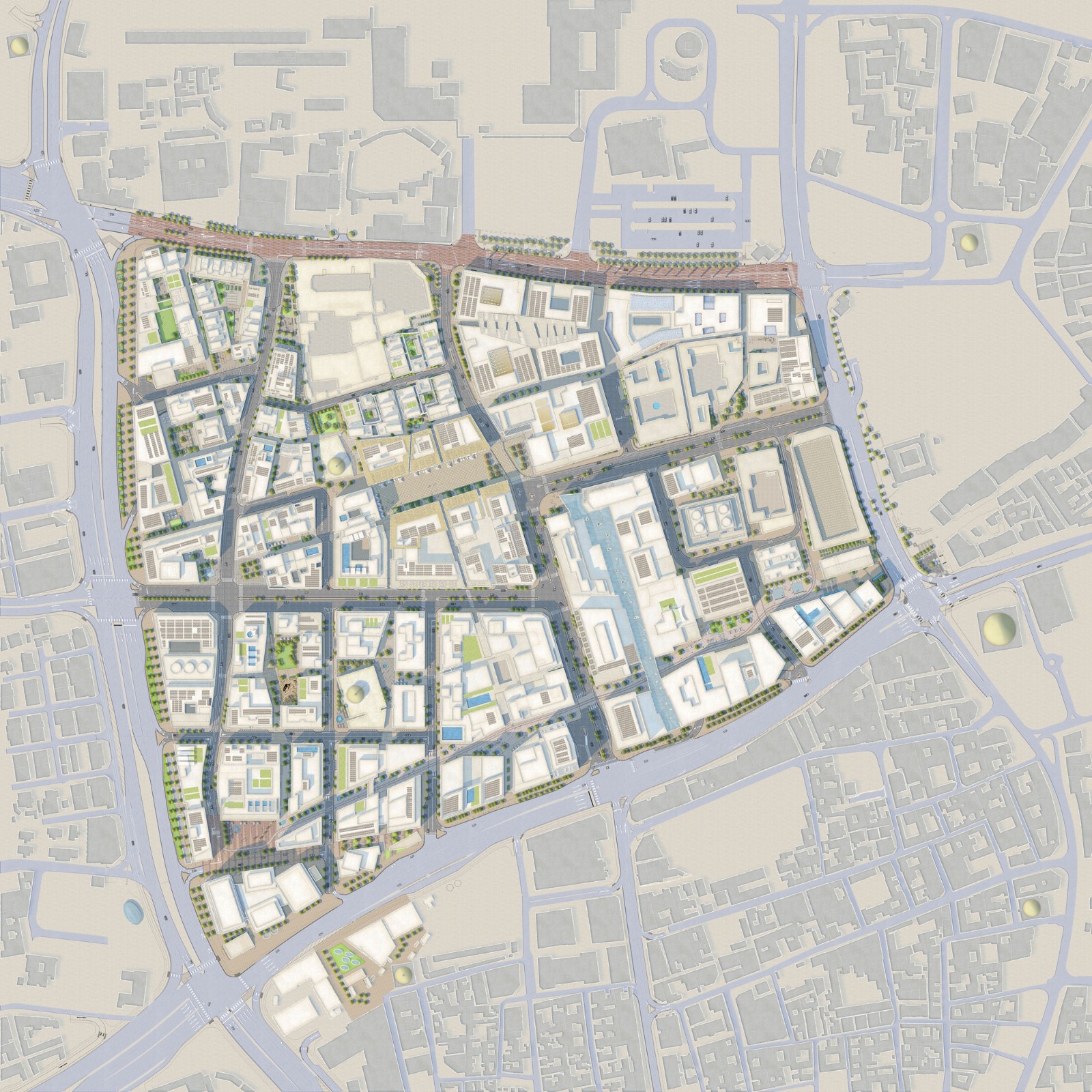 BIM建筑|Msheireb 多哈市中心总体规划 /Allies and Morrison + AECOM + Arup BIM建筑|Msheireb 多哈市中心总体规划 /Allies and Morrison + AECOM + Arup