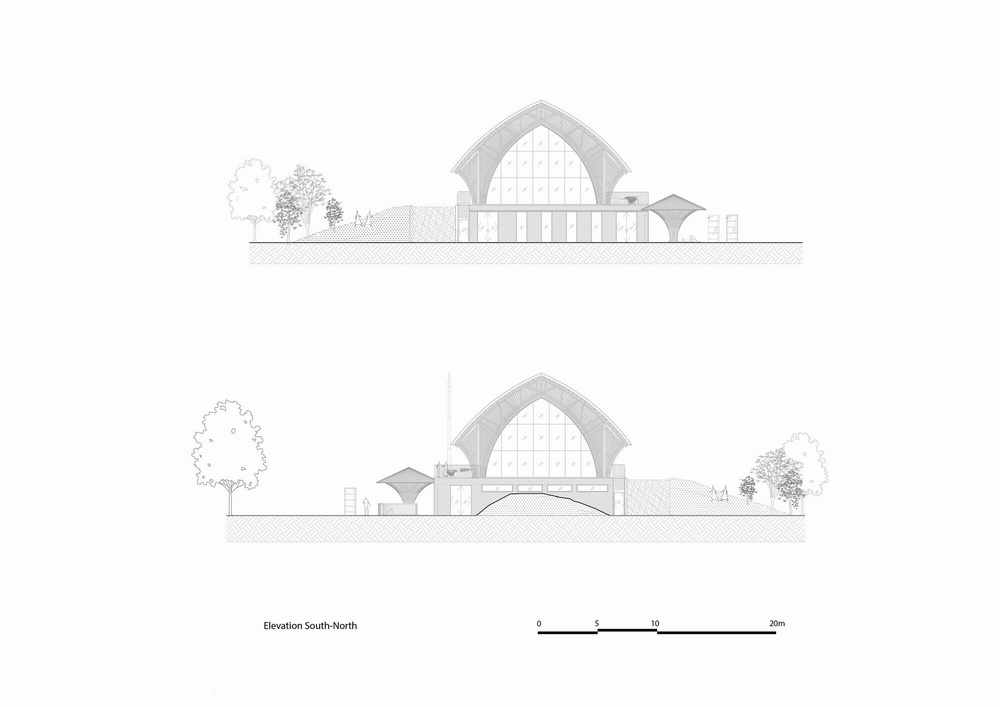 BIM建筑|大跨度拱形竹梁,Casamia 社区之家 / VTN Architects BIM建筑|大跨度拱形竹梁,Casamia 社区之家 / VTN Architects