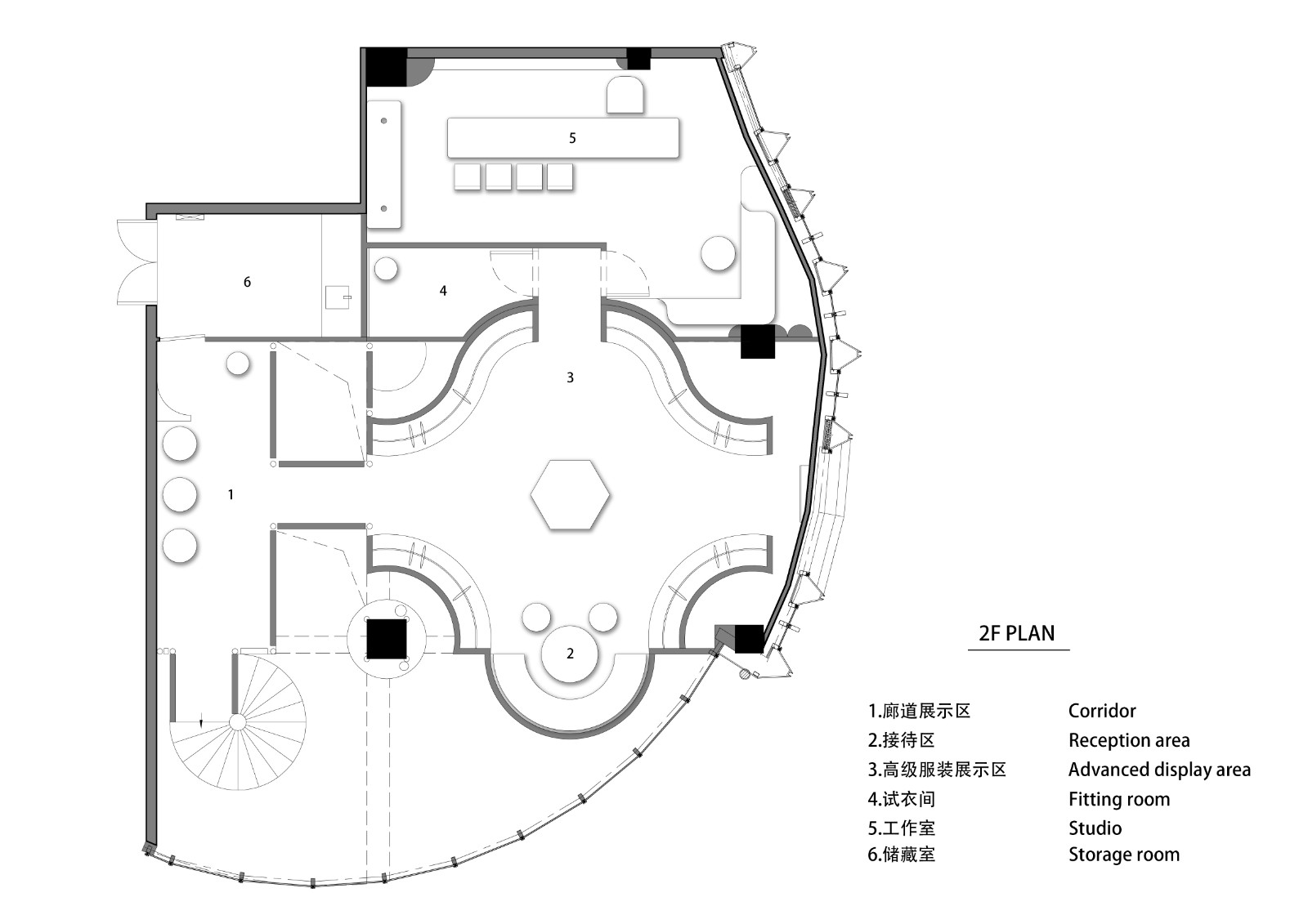 BIM建筑|复古未来主义买手店AUDREY/梁筑设计事务所 BIM建筑|复古未来主义买手店AUDREY/梁筑设计事务所