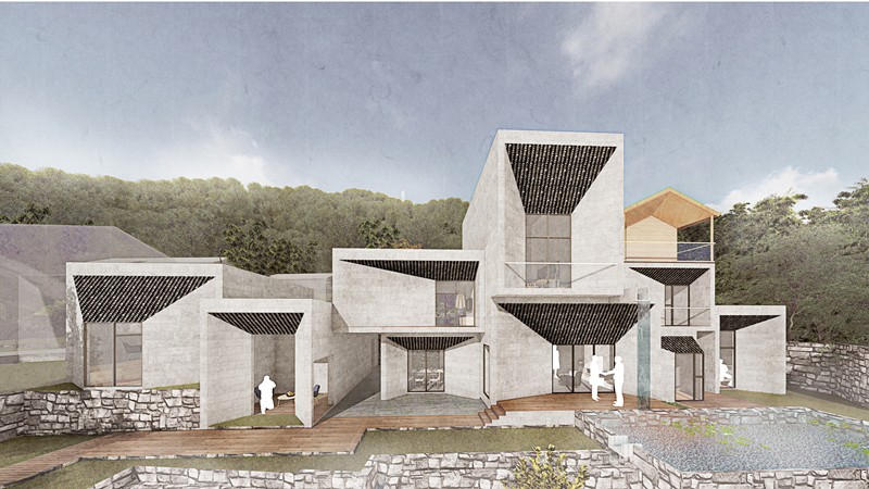 BIM建筑|山涧房 / 来建筑设计工作室 BIM建筑|山涧房 / 来建筑设计工作室
