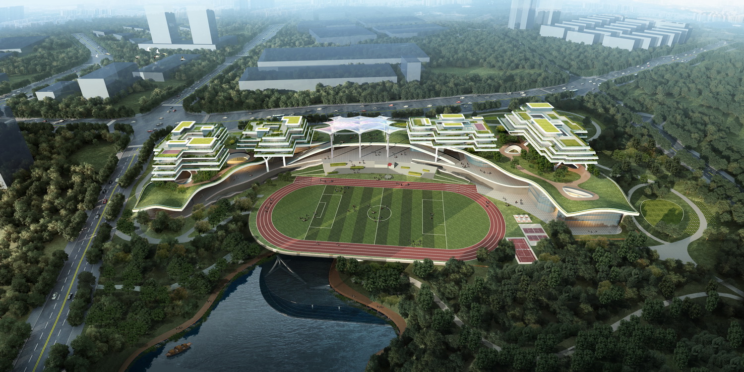 BIM建筑|森林Park+,共享垂直校区 | 重庆柏溪校区九年一贯制学校方案/中机中联工程有限公司 BIM建筑|森林Park+,共享垂直校区 | 重庆柏溪校区九年一贯制学校方案/中机中联工程有限公司