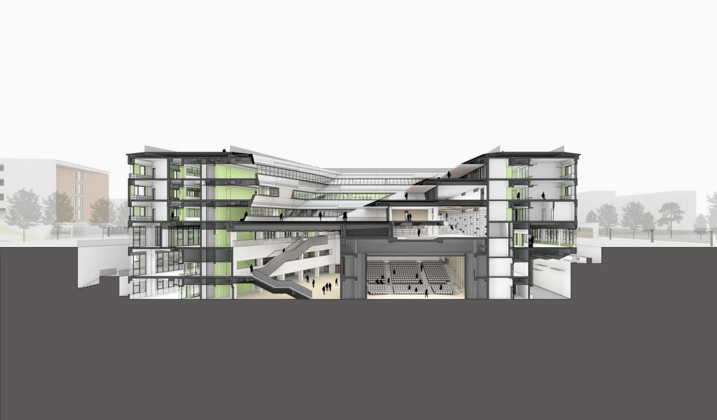 BIM建筑|北京人大附中航天城学校 / 北京市建筑设计研究院 BIM建筑|北京人大附中航天城学校 / 北京市建筑设计研究院