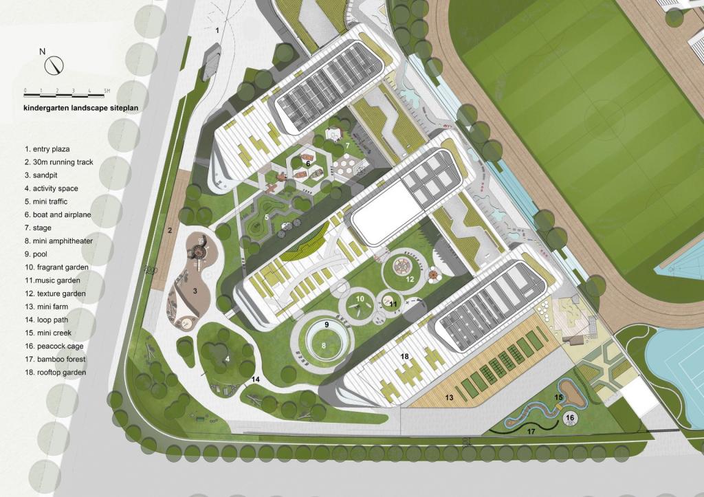 BIM建筑|苏州科技城天佑实验小学及幼儿园 / BAU BIM建筑|苏州科技城天佑实验小学及幼儿园 / BAU