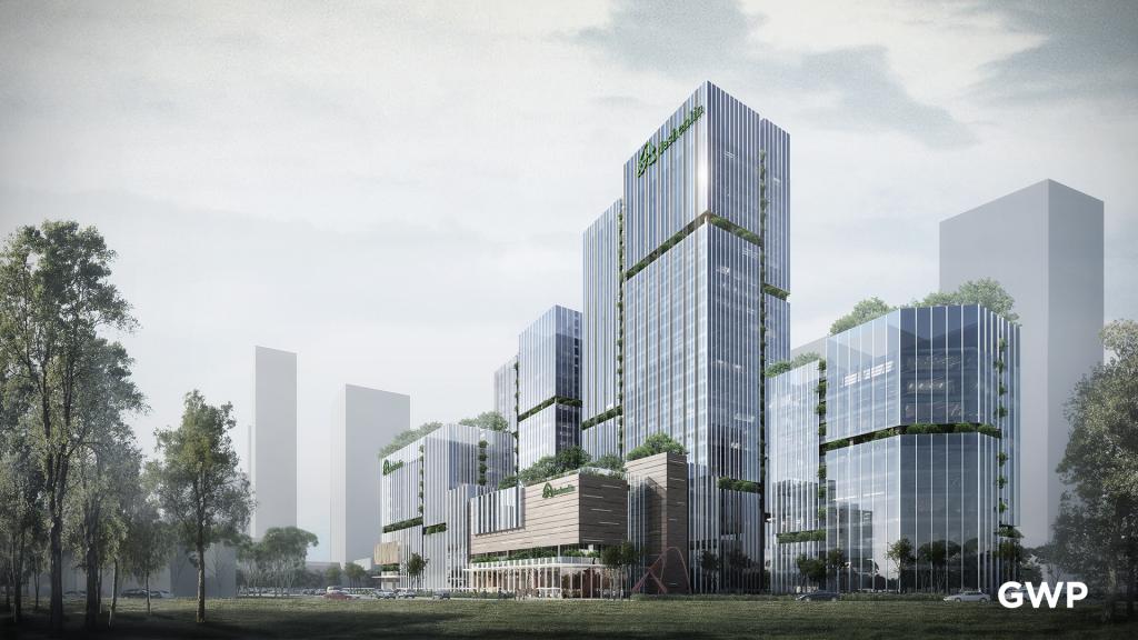 BIM建筑|大参林医药集团荔湾运营中心 / GWP BIM建筑|大参林医药集团荔湾运营中心 / GWP