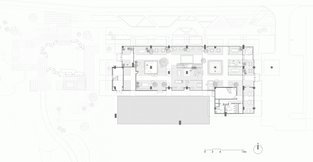 BIM建筑|日常风景下自然生长的空间:“伞之丘”生活方式集合店 / line+建筑事务所+gad BIM建筑|日常风景下自然生长的空间:“伞之丘”生活方式集合店 / line+建筑事务所+gad