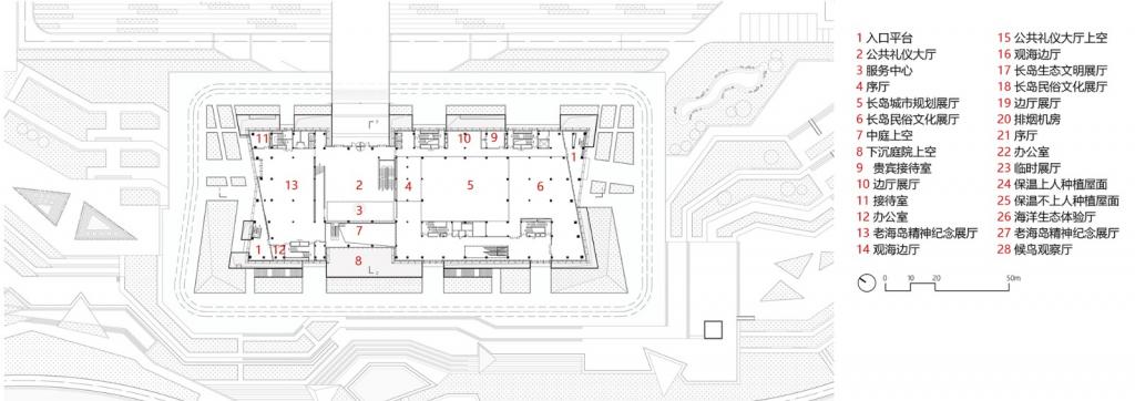BIM建筑|长岛海洋生态文明综合试验区展览馆 / 华南理工大学建筑设计研究院工作十室+烟台市建筑设计研究院 BIM建筑|长岛海洋生态文明综合试验区展览馆 / 华南理工大学建筑设计研究院工作十室+烟台市建筑设计研究院