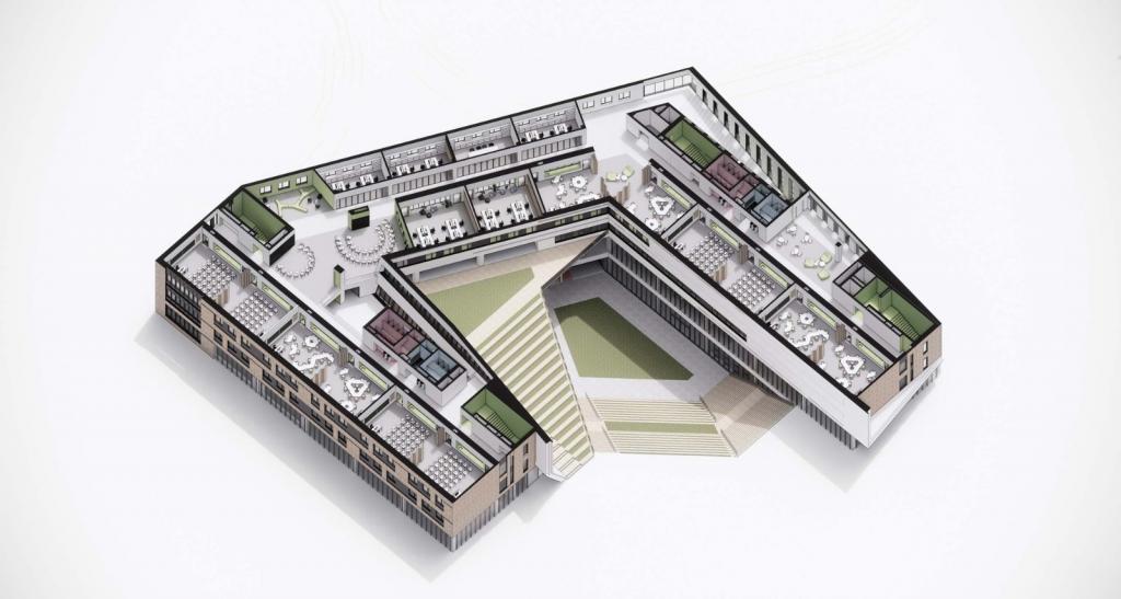 BIM建筑|北京人大附中航天城学校 / 北京市建筑设计研究院 BIM建筑|北京人大附中航天城学校 / 北京市建筑设计研究院