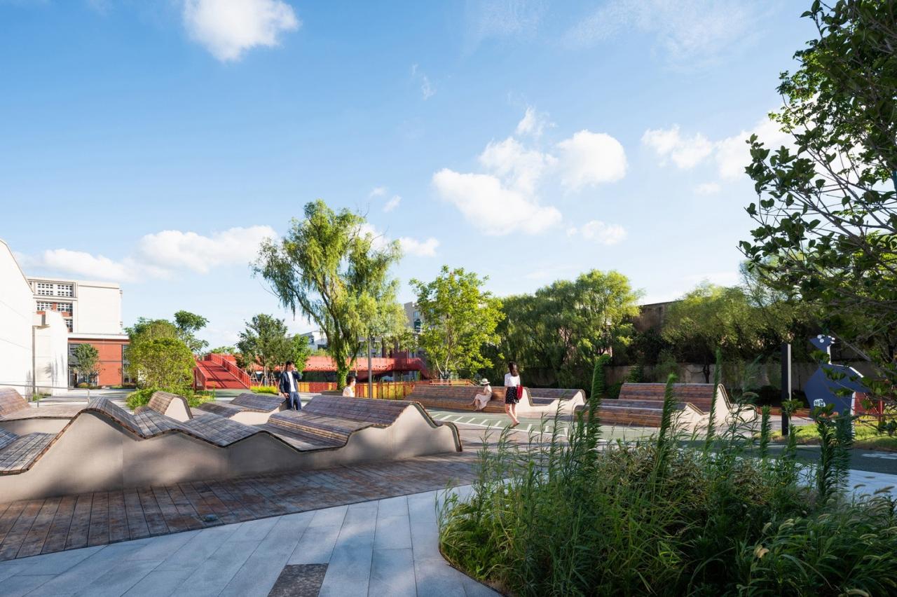 BIM建筑|上海闵行横泾港东岸滨水,景观公共空间改造 / SPARK Architects BIM建筑|上海闵行横泾港东岸滨水,景观公共空间改造 / SPARK Architects
