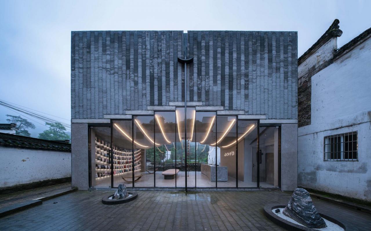 BIM建筑|桥廊:上海三联书店·黄山桃源店 / 来建筑设计工作室 BIM建筑|桥廊:上海三联书店·黄山桃源店 / 来建筑设计工作室