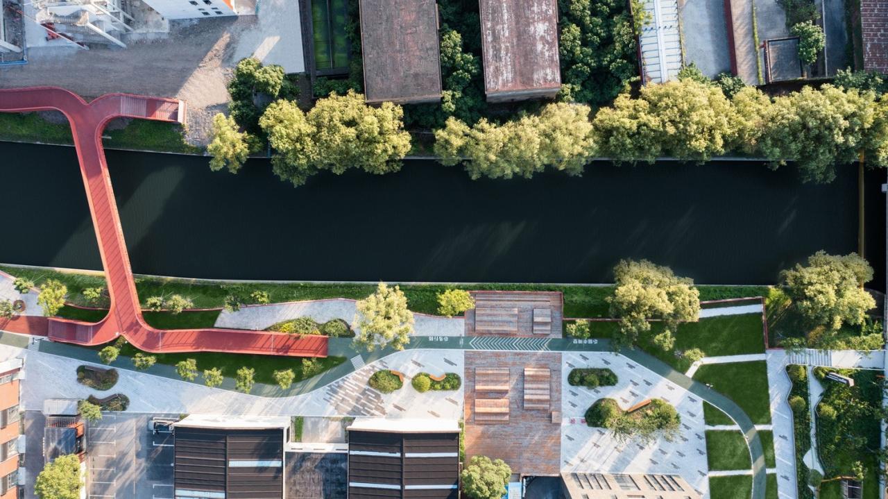 BIM建筑|上海闵行横泾港东岸滨水,景观公共空间改造 / SPARK Architects BIM建筑|上海闵行横泾港东岸滨水,景观公共空间改造 / SPARK Architects