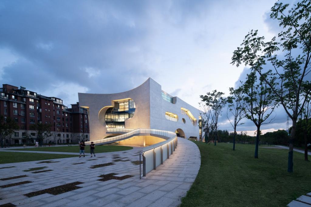 BIM建筑|上海中粮南桥半岛文体中心与医疗服务站 / Steven Holl Architects BIM建筑|上海中粮南桥半岛文体中心与医疗服务站 / Steven Holl Architects