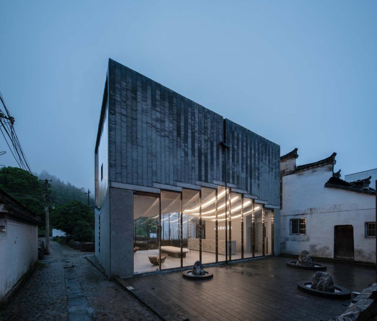 BIM建筑|桥廊:上海三联书店·黄山桃源店 / 来建筑设计工作室 BIM建筑|桥廊:上海三联书店·黄山桃源店 / 来建筑设计工作室