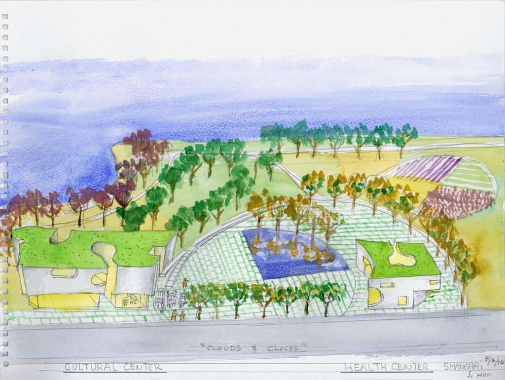 BIM建筑|上海中粮南桥半岛文体中心与医疗服务站 / Steven Holl Architects BIM建筑|上海中粮南桥半岛文体中心与医疗服务站 / Steven Holl Architects