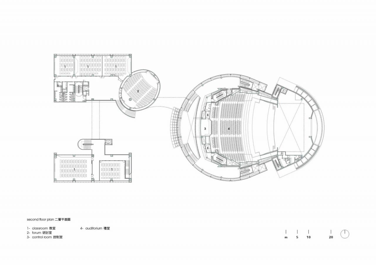 BIM建筑|台湾中央大学多功能大礼堂 / 潘冀联合建筑师事务所 BIM建筑|台湾中央大学多功能大礼堂 / 潘冀联合建筑师事务所