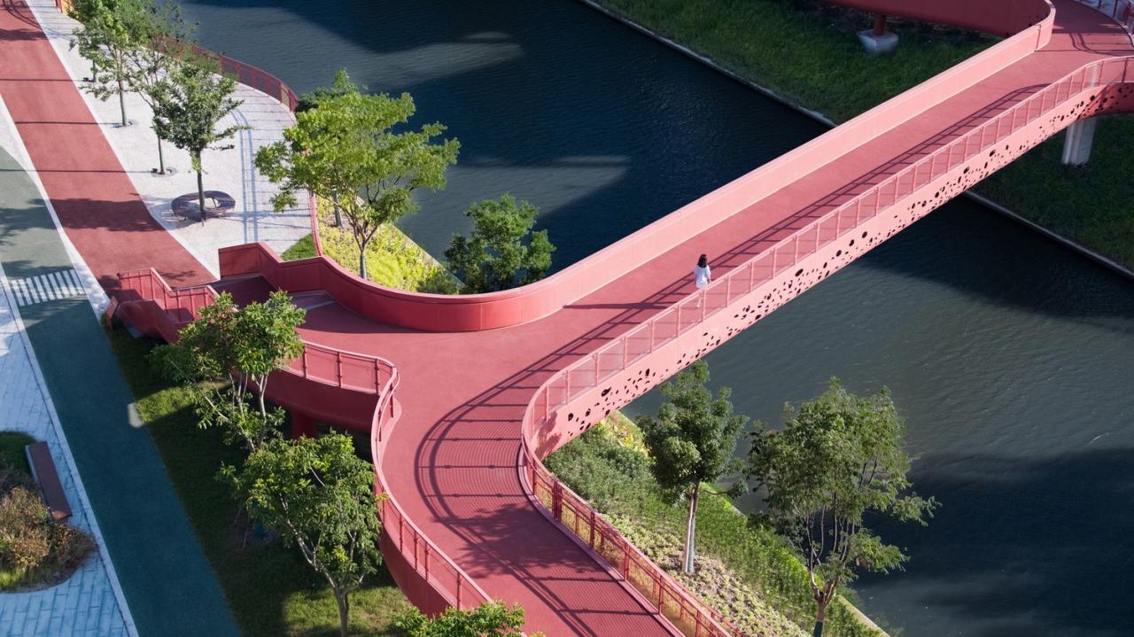 BIM建筑|上海闵行横泾港东岸滨水,景观公共空间改造 / SPARK Architects BIM建筑|上海闵行横泾港东岸滨水,景观公共空间改造 / SPARK Architects