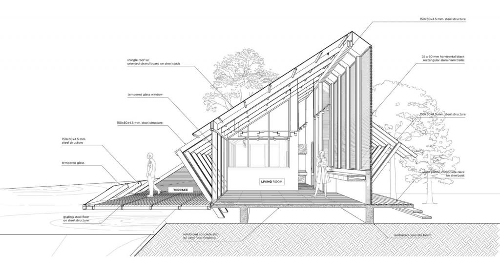 BIM建筑|三角屋,后院私宅 / TOUCH Architect BIM建筑|三角屋,后院私宅 / TOUCH Architect