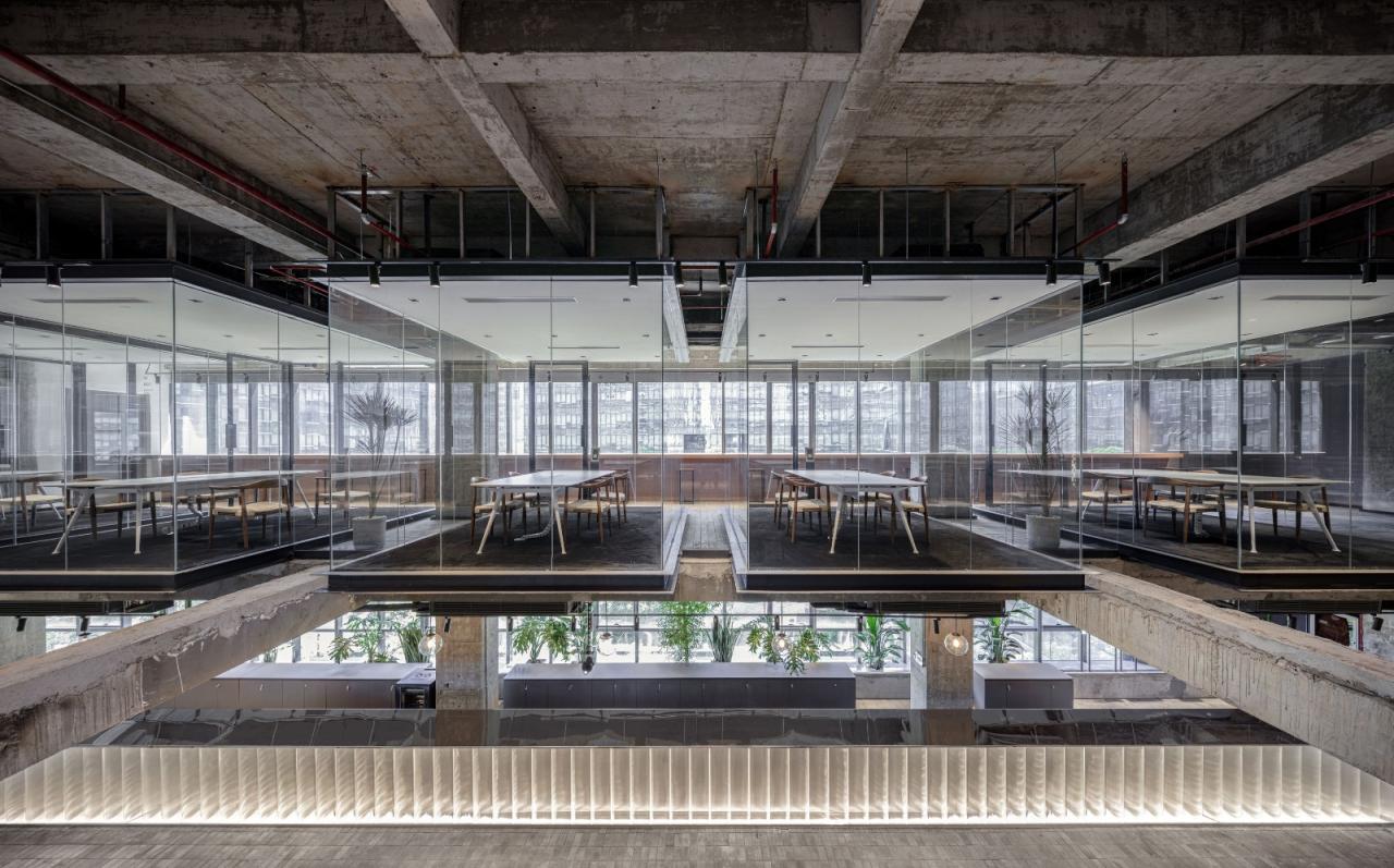BIM建筑|将悬浮会议室引入移卡办公空间 / JSPA Design BIM建筑|将悬浮会议室引入移卡办公空间 / JSPA Design