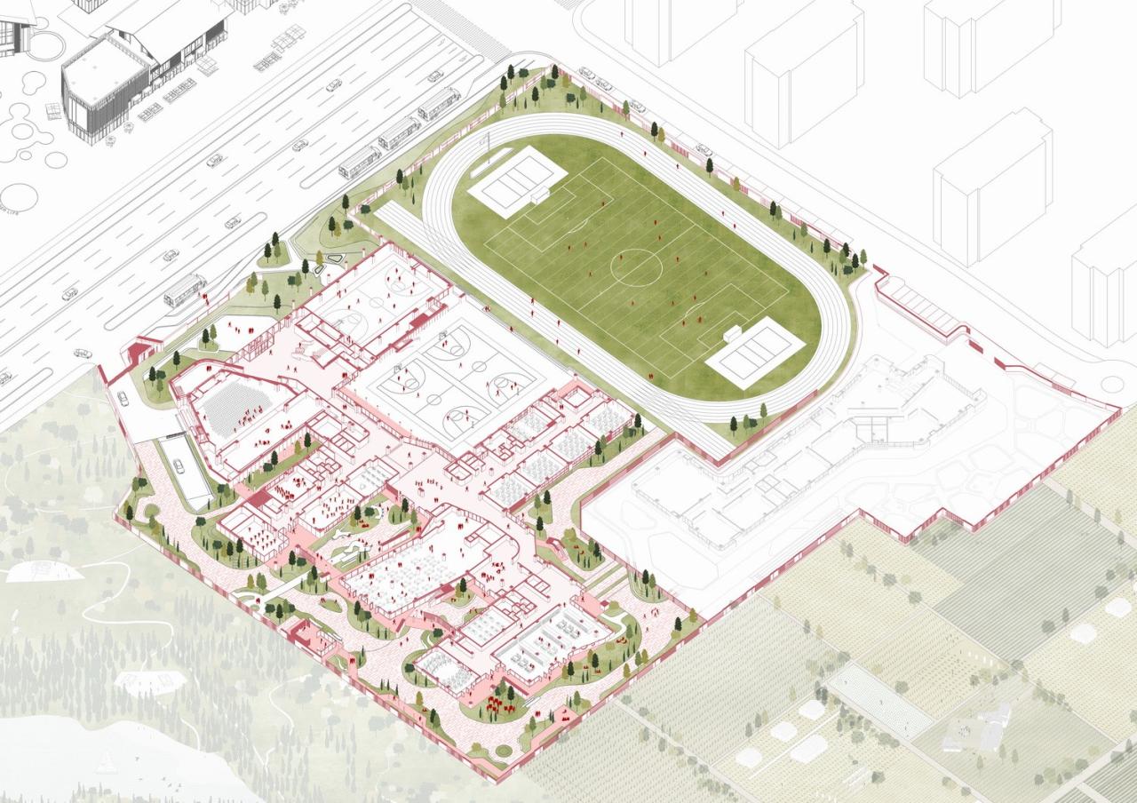 BIM建筑|潍坊歌尔学校:以内容推导空间构成 / gad BIM建筑|潍坊歌尔学校:以内容推导空间构成 / gad