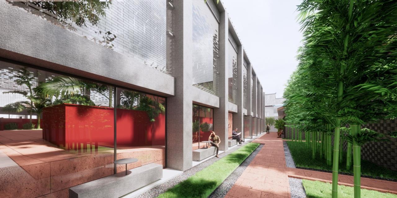 BIM建筑|扎根!生长!——邛崃市平乐古镇剧场改造 / 厚石设计 BIM建筑|扎根!生长!——邛崃市平乐古镇剧场改造 / 厚石设计