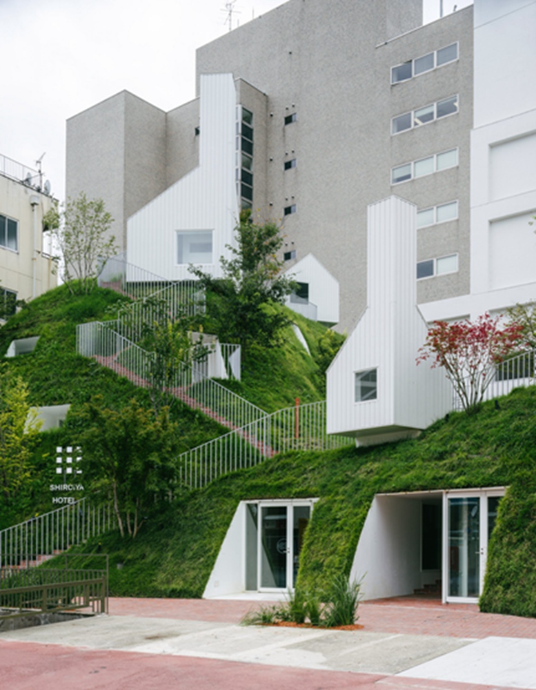 BIM建筑|藤本壮介为Shiroiya酒店增加巨大的中庭和青山 BIM建筑|藤本壮介为Shiroiya酒店增加巨大的中庭和青山