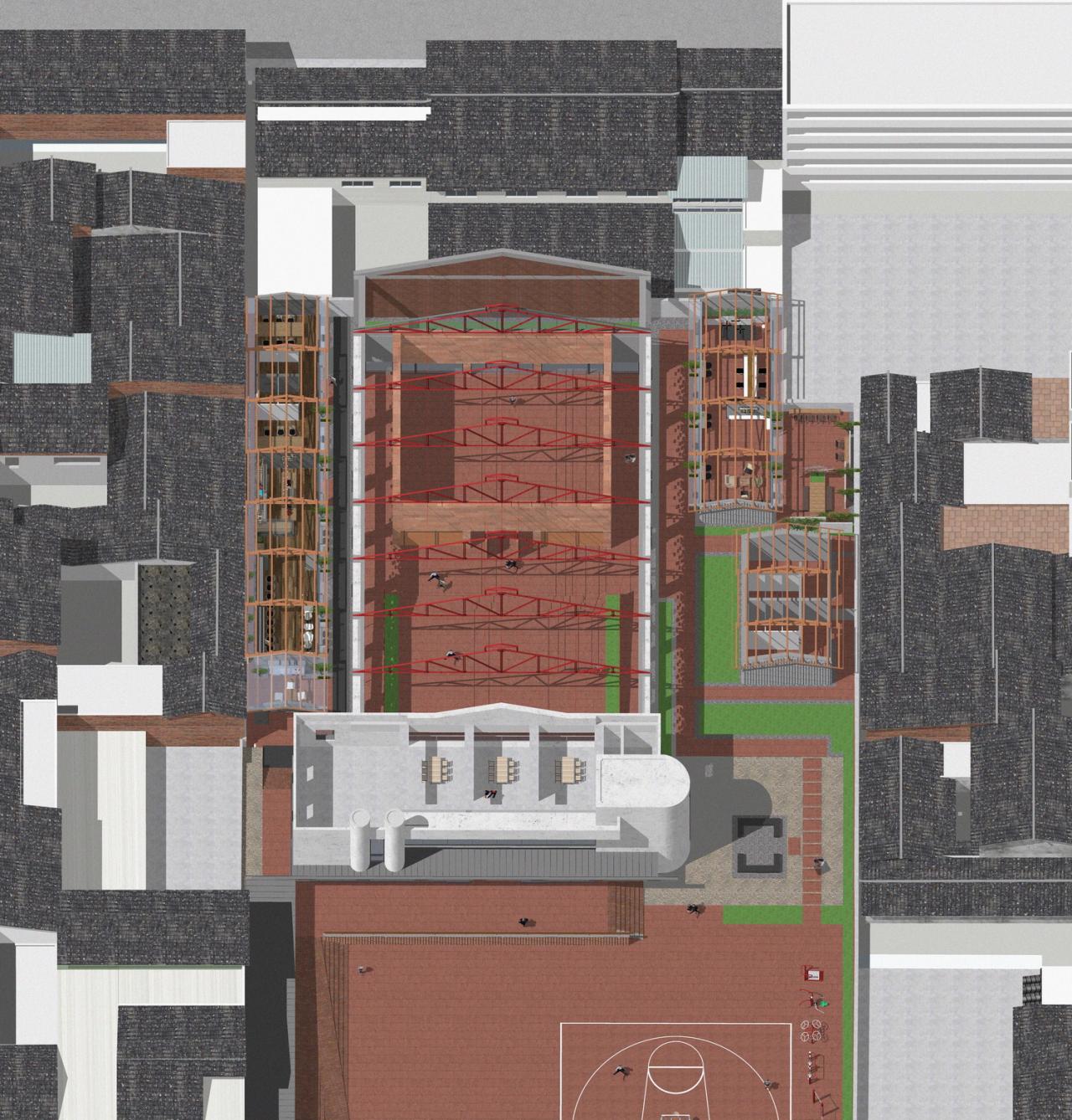 BIM建筑|扎根!生长!——邛崃市平乐古镇剧场改造 / 厚石设计 BIM建筑|扎根!生长!——邛崃市平乐古镇剧场改造 / 厚石设计