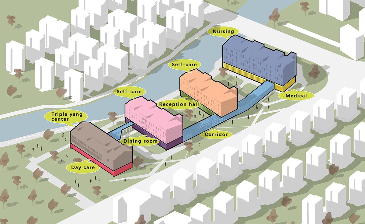 BIM建筑|赵巷康宁养护院建筑设计—这里欢迎自由的老灵魂 / 上海久利建筑事务所 BIM建筑|赵巷康宁养护院建筑设计—这里欢迎自由的老灵魂 / 上海久利建筑事务所