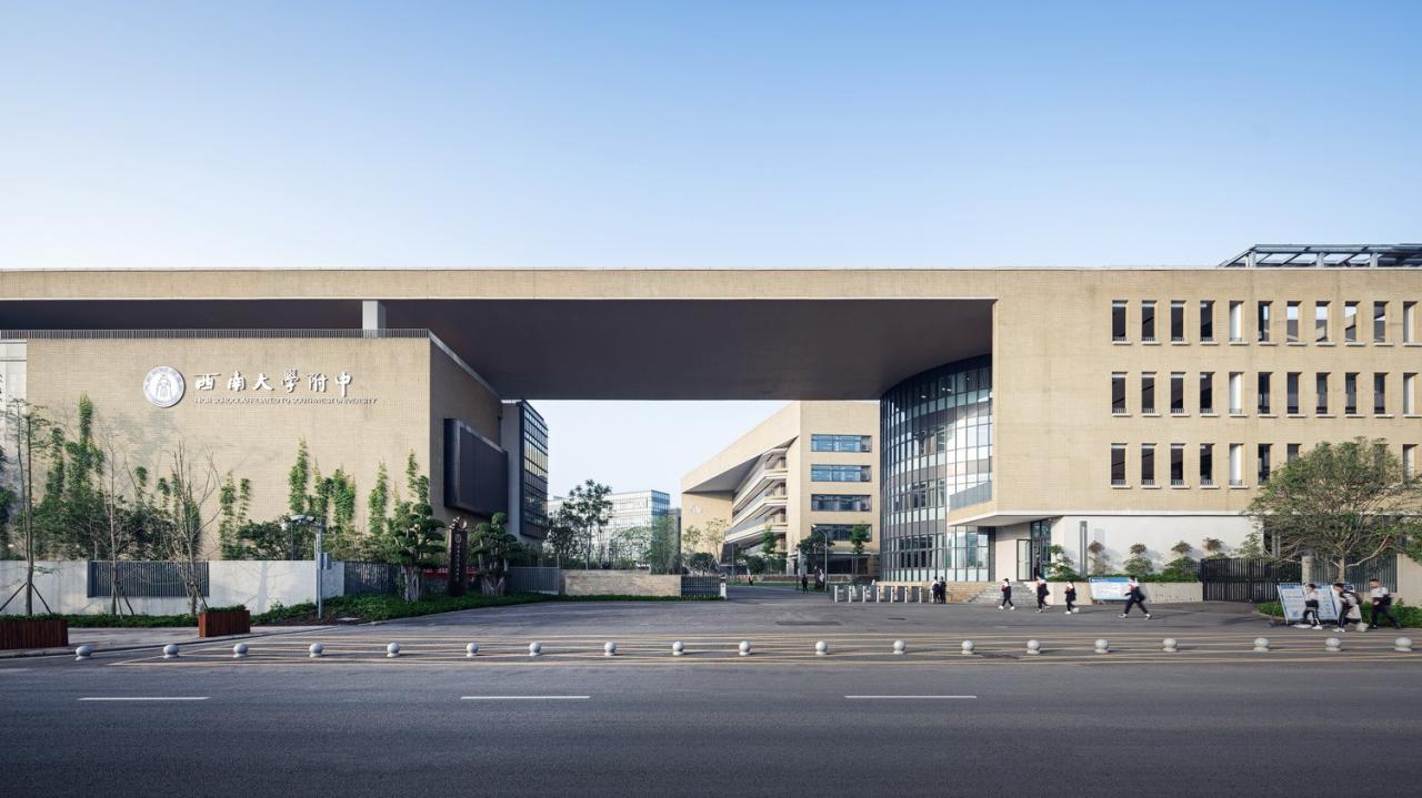 BIM建筑|西南大学附属中学两江校区:消失的高密度校园 / gad BIM建筑|西南大学附属中学两江校区:消失的高密度校园 / gad