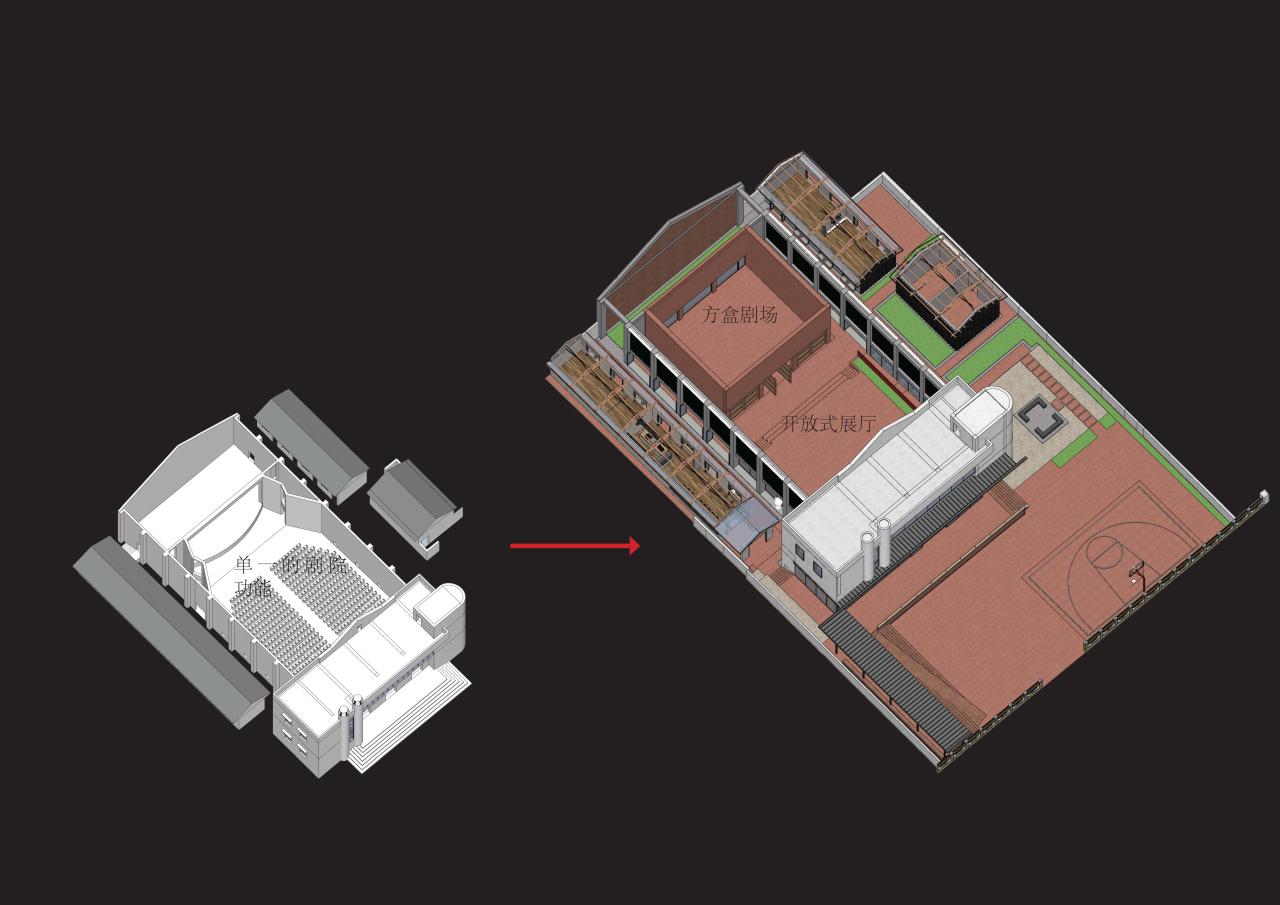 BIM建筑|扎根!生长!——邛崃市平乐古镇剧场改造 / 厚石设计 BIM建筑|扎根!生长!——邛崃市平乐古镇剧场改造 / 厚石设计