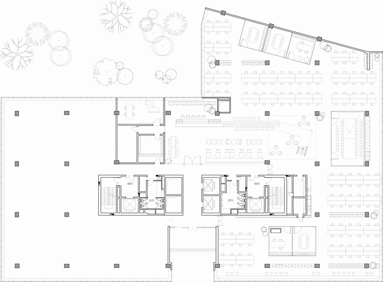 BIM建筑|将悬浮会议室引入移卡办公空间 / JSPA Design BIM建筑|将悬浮会议室引入移卡办公空间 / JSPA Design