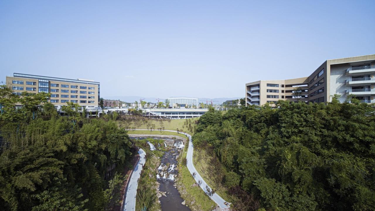 BIM建筑|西南大学附属中学两江校区:消失的高密度校园 / gad BIM建筑|西南大学附属中学两江校区:消失的高密度校园 / gad