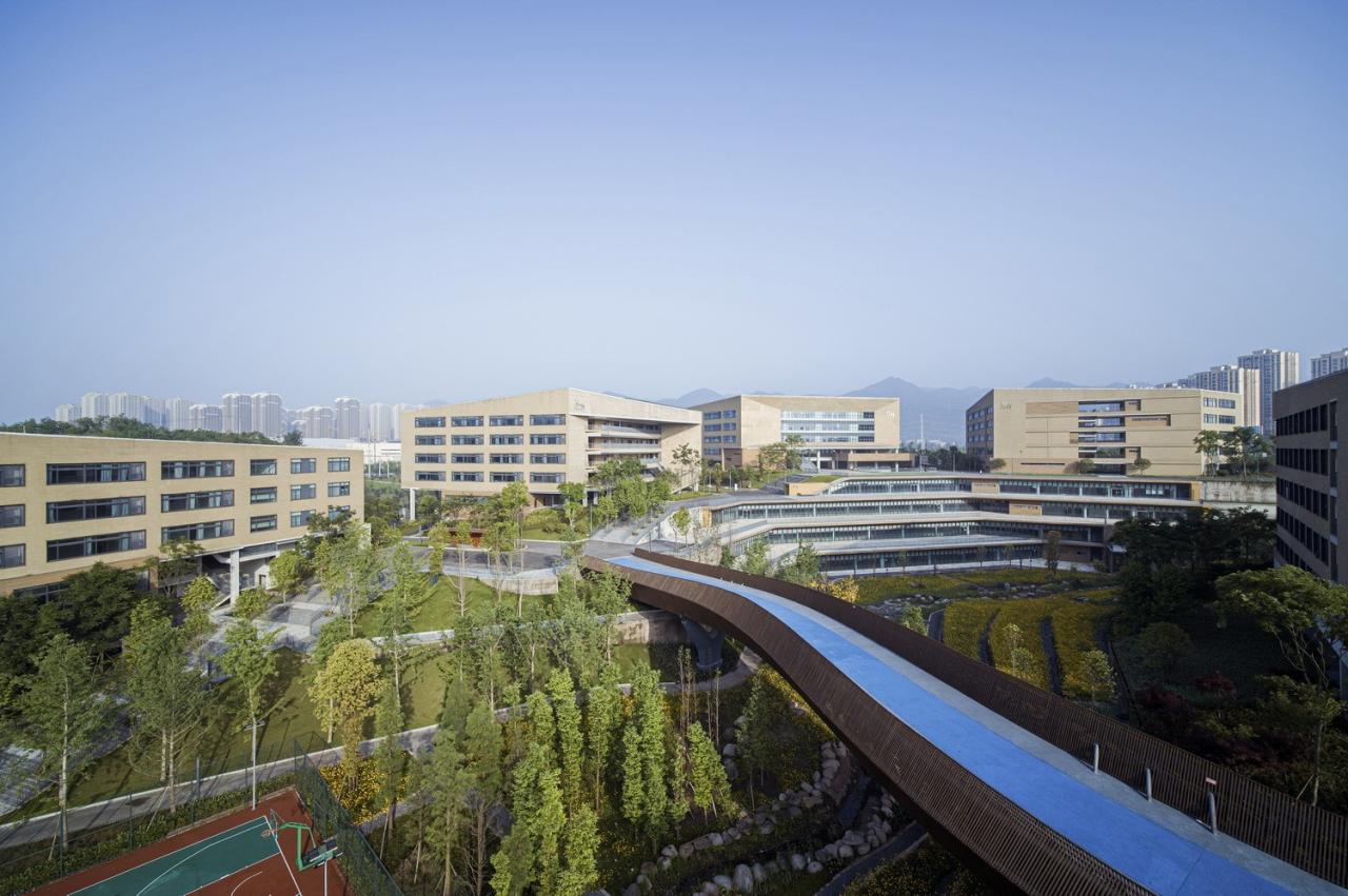 BIM建筑|西南大学附属中学两江校区:消失的高密度校园 / gad BIM建筑|西南大学附属中学两江校区:消失的高密度校园 / gad
