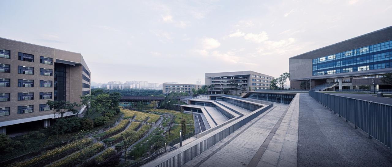 BIM建筑|西南大学附属中学两江校区:消失的高密度校园 / gad BIM建筑|西南大学附属中学两江校区:消失的高密度校园 / gad