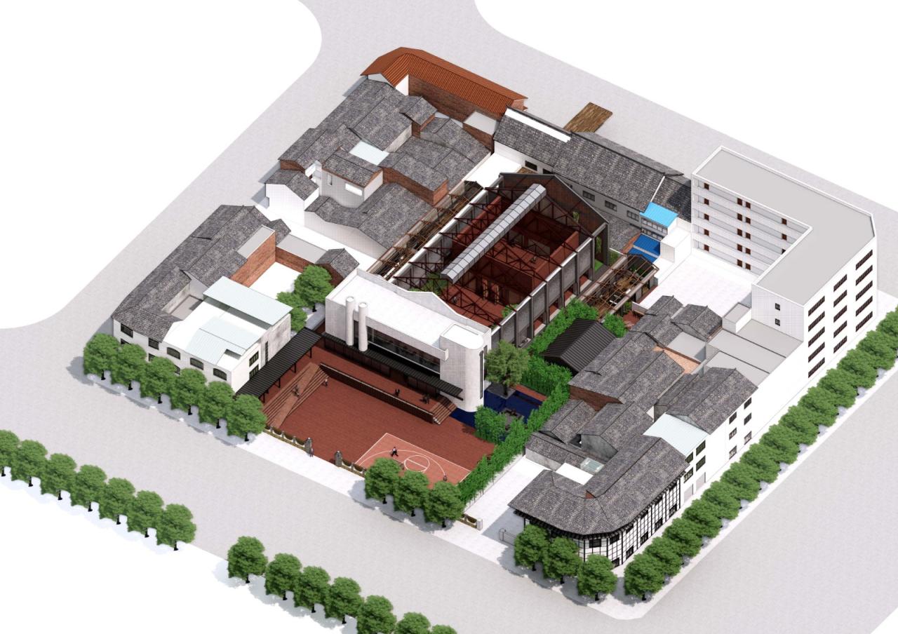 BIM建筑|扎根!生长!——邛崃市平乐古镇剧场改造 / 厚石设计 BIM建筑|扎根!生长!——邛崃市平乐古镇剧场改造 / 厚石设计