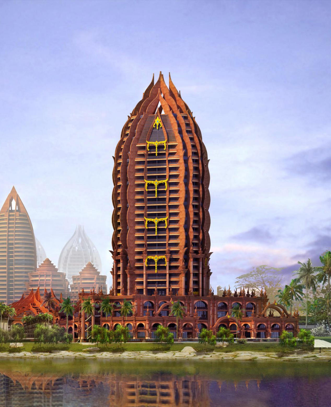 BIM建筑|雨林里的“繁花”:西双版纳景兰国际会议度假酒店 / 纲亚建筑+本土实践(广州) BIM建筑|雨林里的“繁花”:西双版纳景兰国际会议度假酒店 / 纲亚建筑+本土实践(广州)